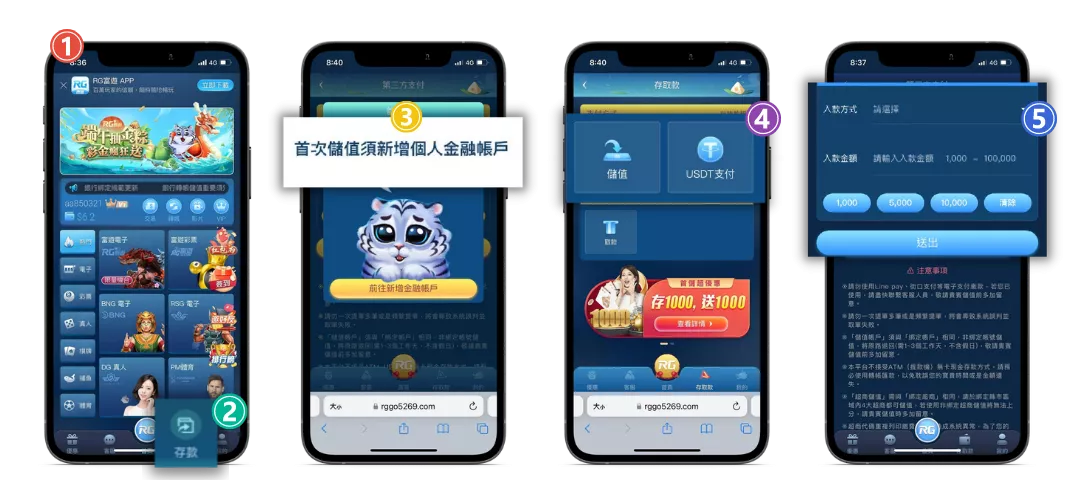 娛樂城儲值(存款)步驟圖片教學